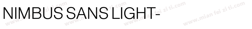 NIMBUS SANS LIGHT字体转换